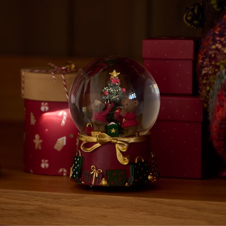 Kula Śnieżna Z Pozytywką Nutty z motywem choinki