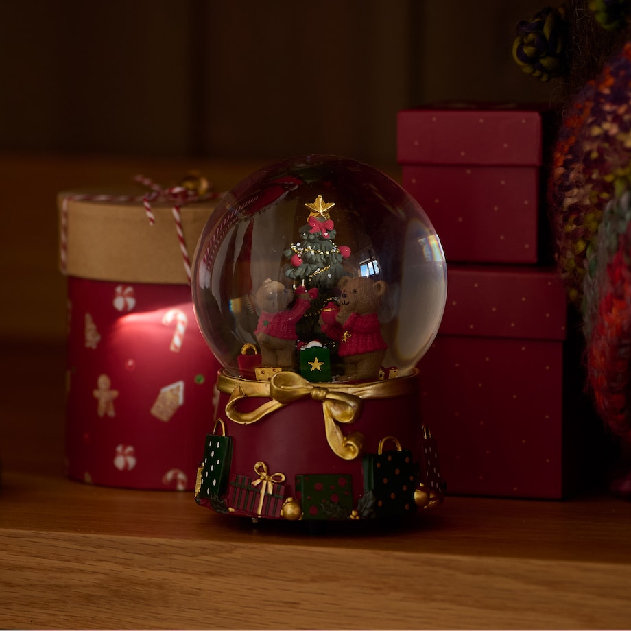 Kula Śnieżna Z Pozytywką Nutty z motywem choinki