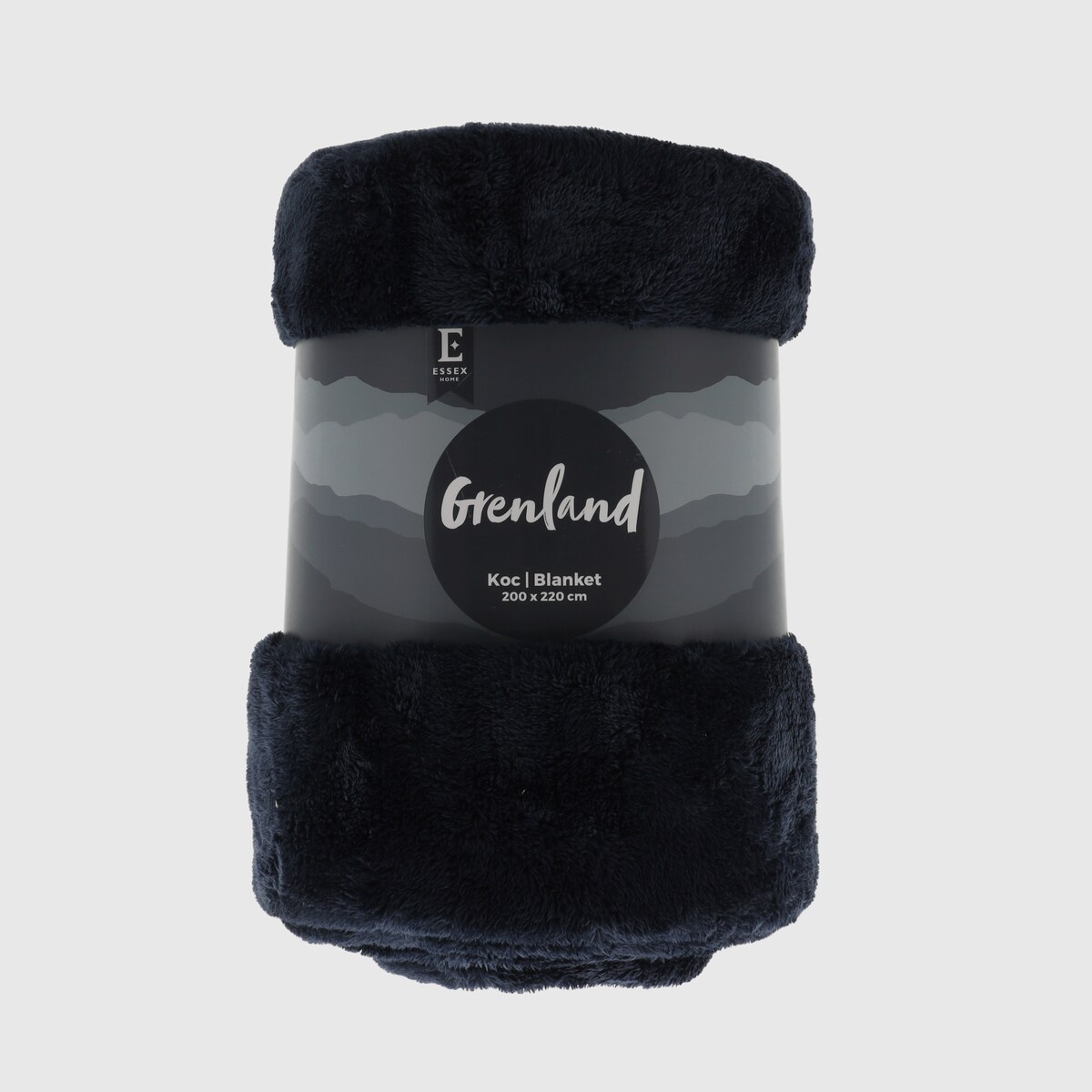 Jednokolorowy koc Grenland VII 200x220 cm