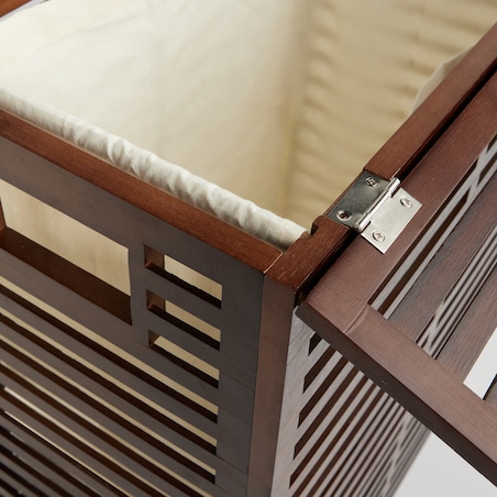 drewniany kosz na pranie smallwood 83 l