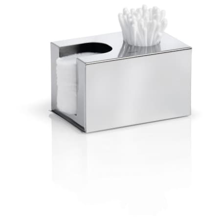 Pojemnik na płatki i patyczki kosmetyczne NEXIO - stal połysk, 7,5x12x8 cm