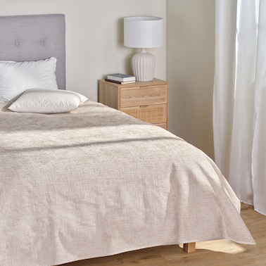 Jednokolorowa żakardowa narzuta na łóżko Kisto 200x220 cm