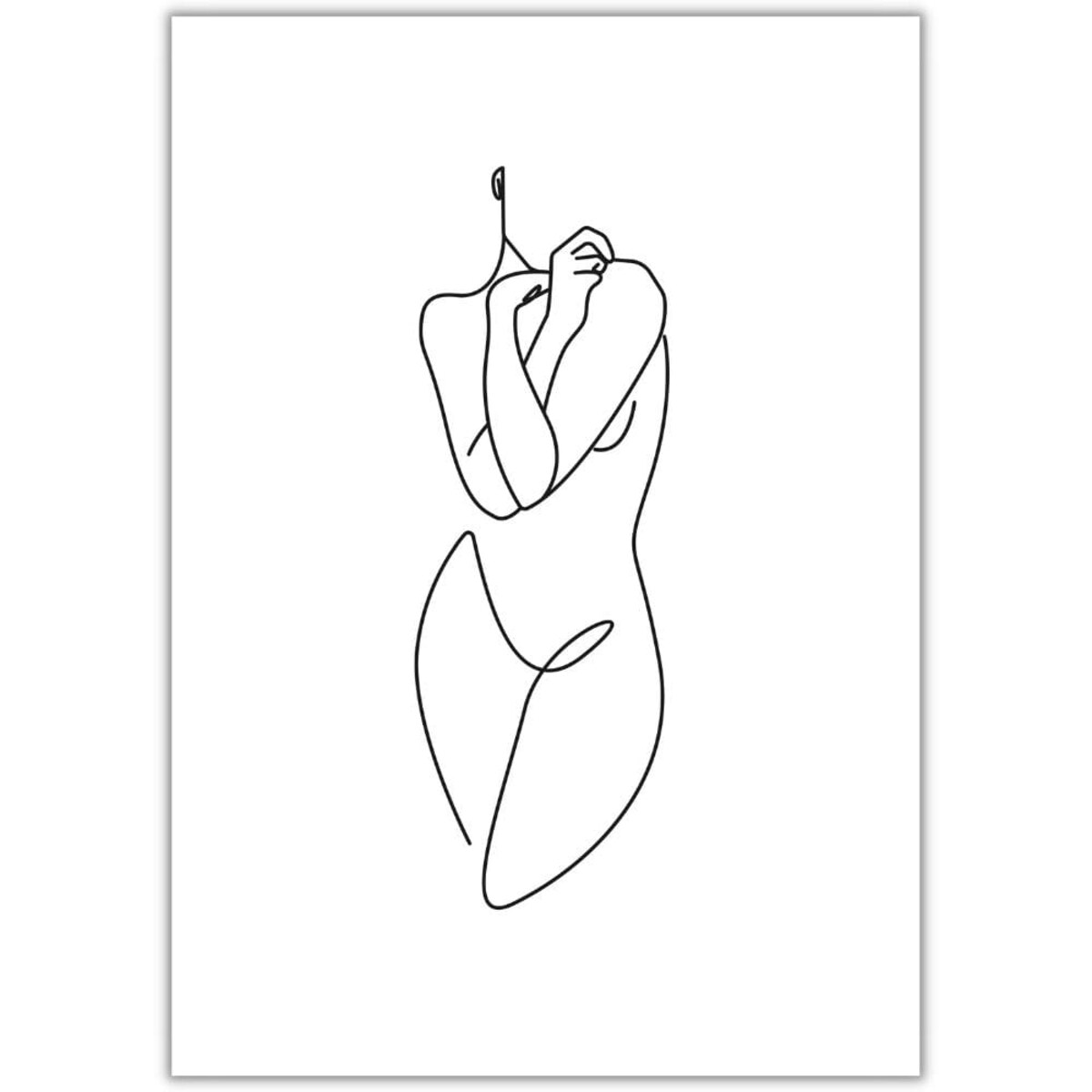 plakat line art female body 3 70x100 cm