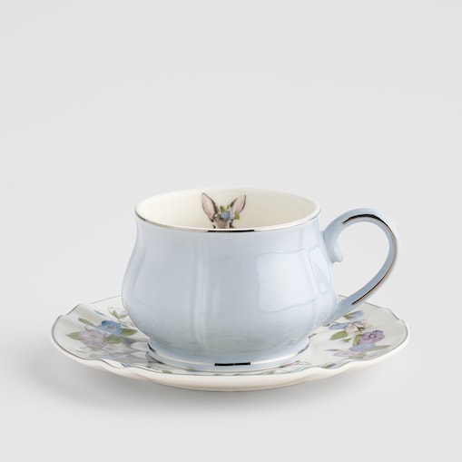 Filiżanka Ze Spodkiem Pansilo z motywem królika