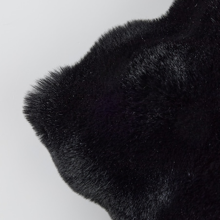 Poszewka Futrzana Bares 45x45 cm w kratę