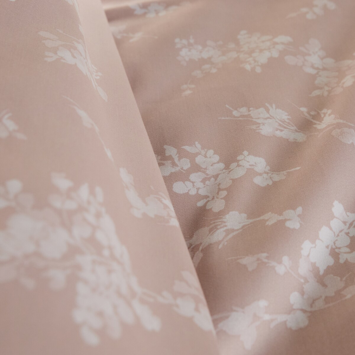 Pościel z bawełny satynowej Vive 160x200 cm z motywem roślinnym