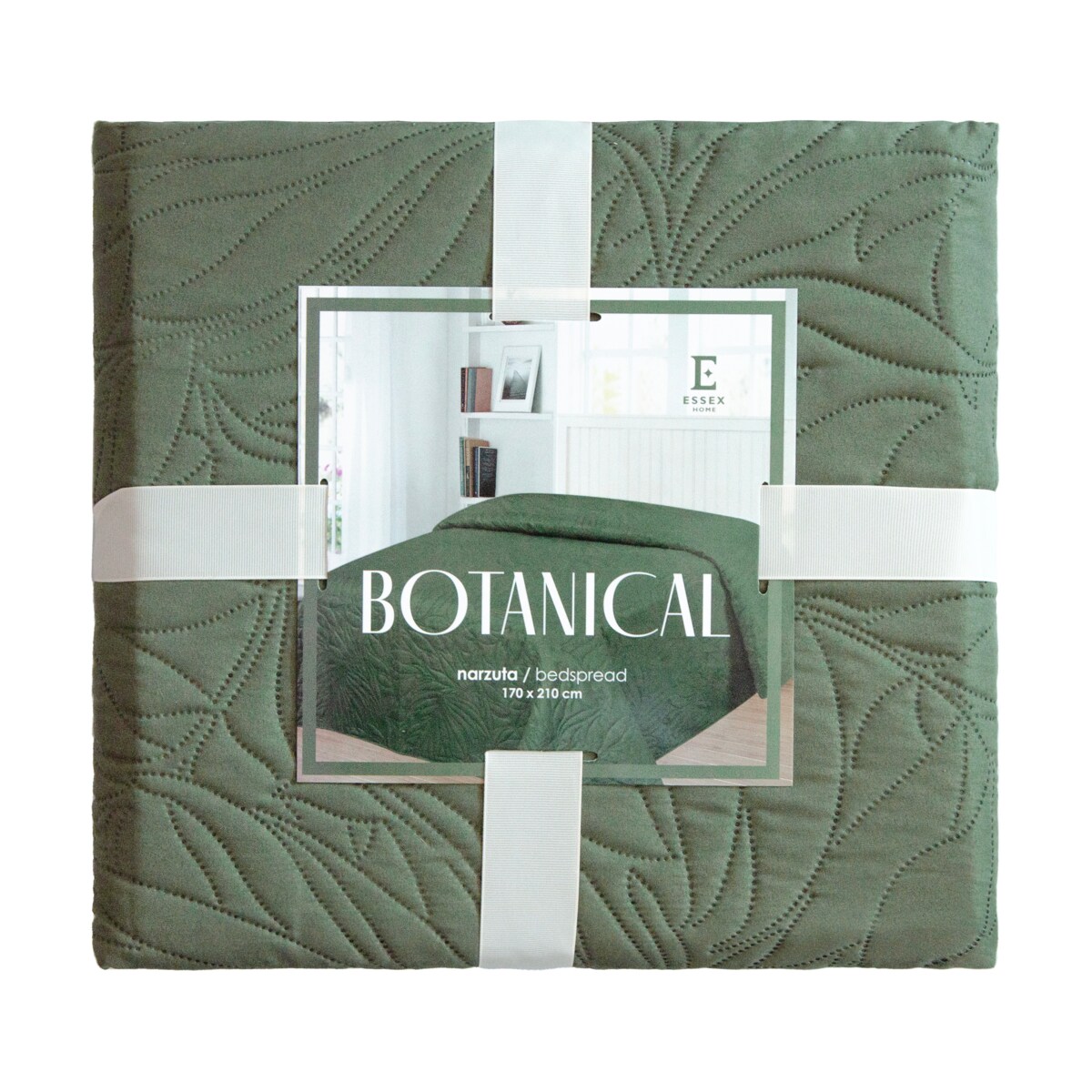 Jednokolorowa narzuta na łóżko Botanical 170x210 cm