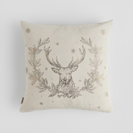 Poszewka Żakardowa Holivedo 45x45 cm z motywem renifera