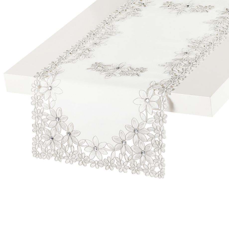 Bieżnik Adelaida2 35x174 cm z motywem kwiatowym