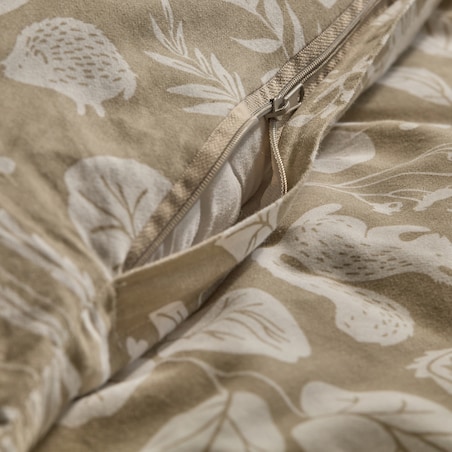 Pościel z bawełny satynowej Misne 160x200 cm z motywem zwierząt leśnych