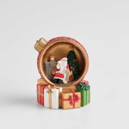 Figurka Led Santio z motywem mikołaja