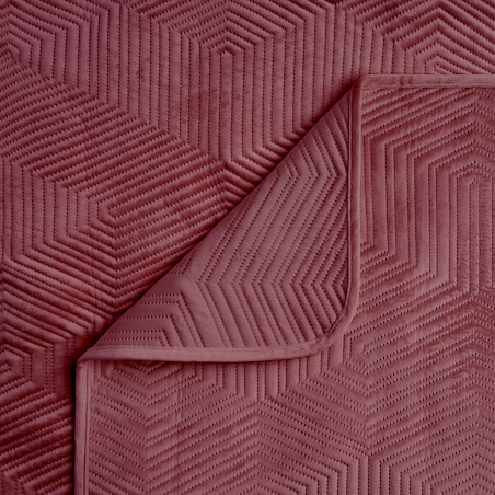 Jednokolorowa narzuta na łóżko z wytłoczonym wzorem Tetiana 200x220 cm