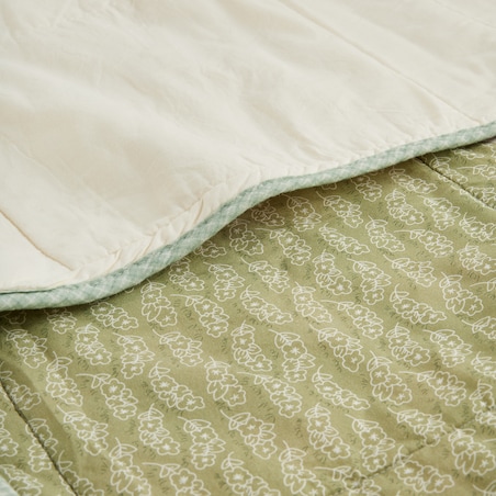 Patchwork narzuta na łóżko Telicate 200x220 cm z motywem roślinnym