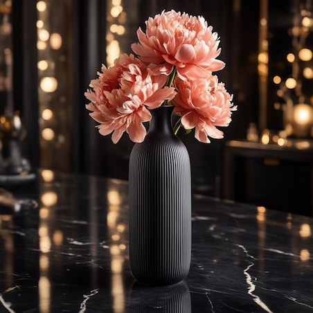 Wazon Veerio z motywem geometrycznym