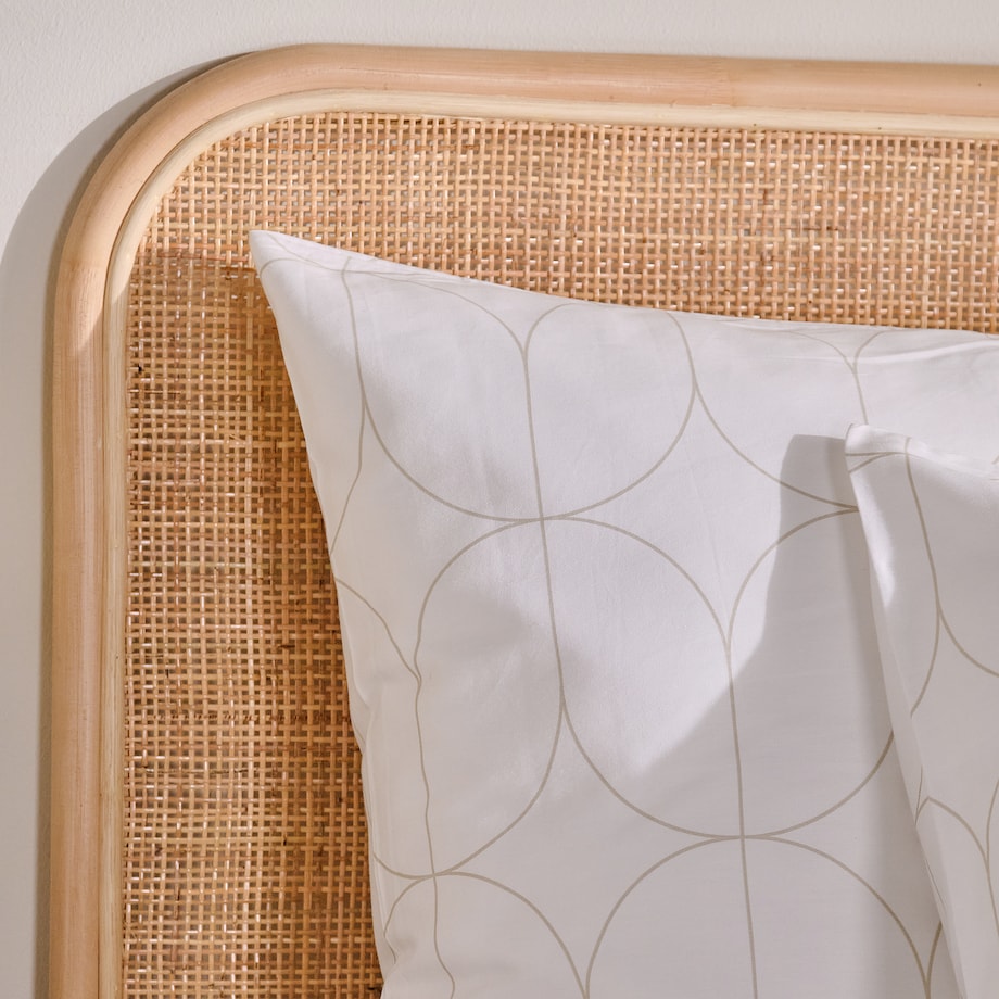 Pościel z bawełny satynowej Mistose 160x200 cm z motywem geometrycznym