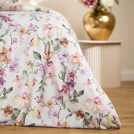 Pościel Bawełniana Storsi 160x200 cm z motywem kwiatowym