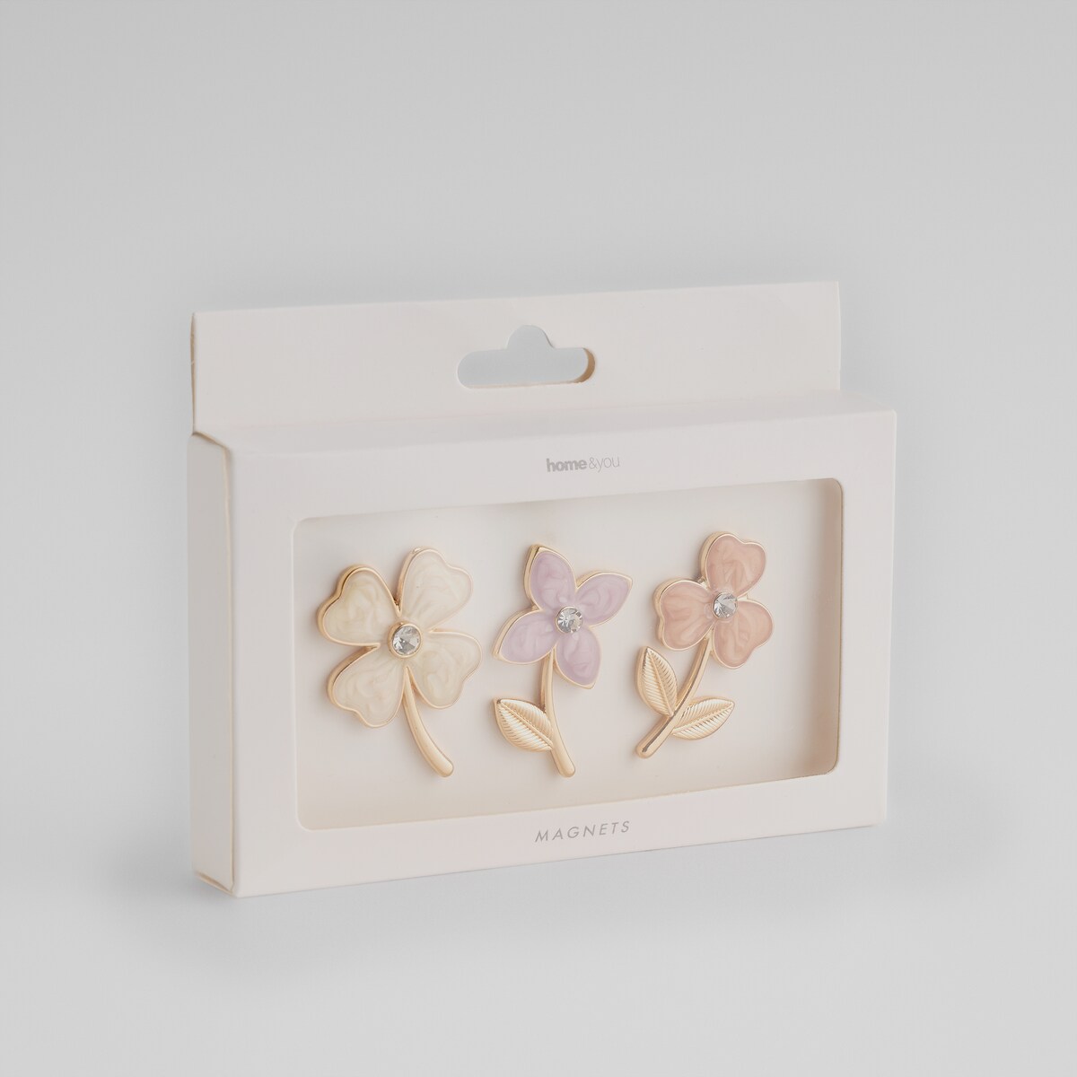 Komplet Magnesów Floweris z motywem kwiatowym