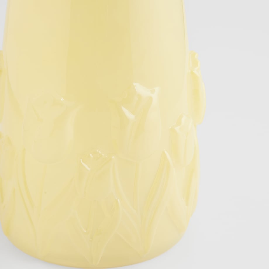 Wazon Glass tulip z motywem kwiatowym