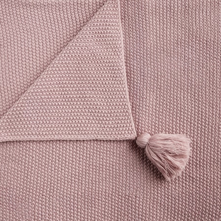 Jednokolorowy koc dzianinowy Zoltane 130x170 cm