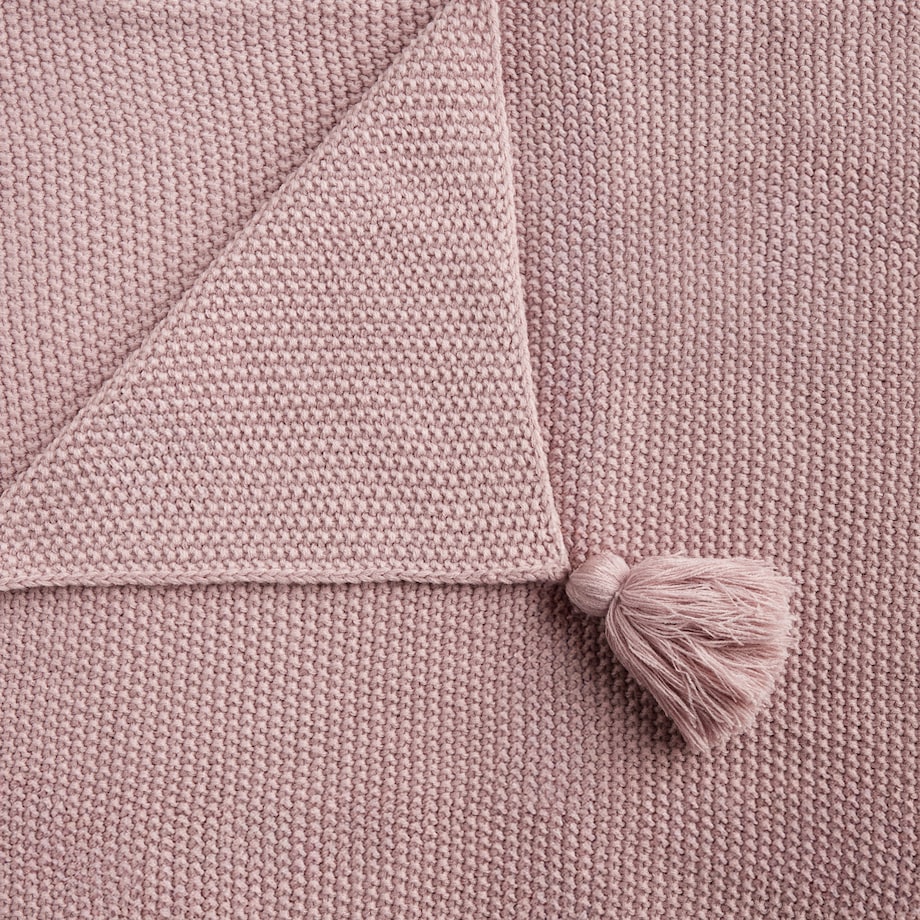 Jednokolorowy koc dzianinowy Zoltane 130x170 cm