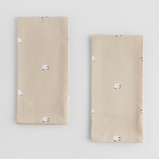 Komplet Ścierek Sheeperiso 45x65 cm z motywem baranka