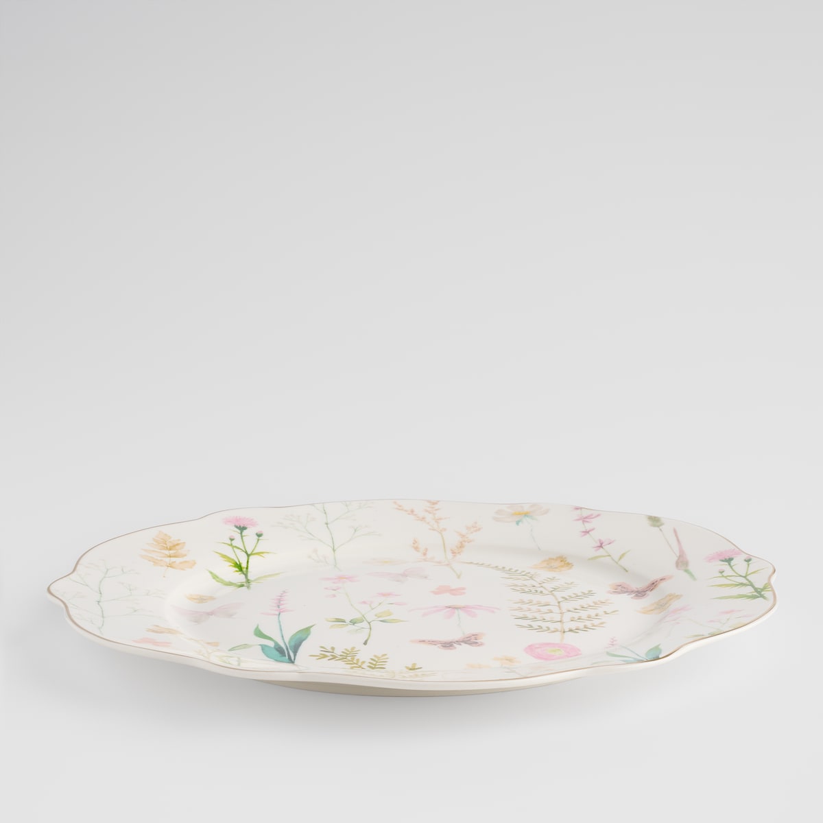 Talerz Obiadowy Meadinna z motywem kwiatowym
