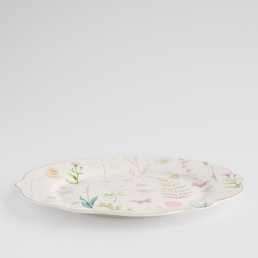 Talerz Obiadowy Meadinna z motywem kwiatowym