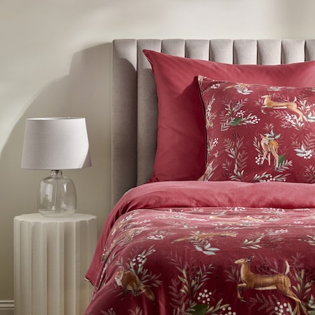 Pościel z bawełny satynowej Wildero 160x200 cm z motywem zwierząt leśnych