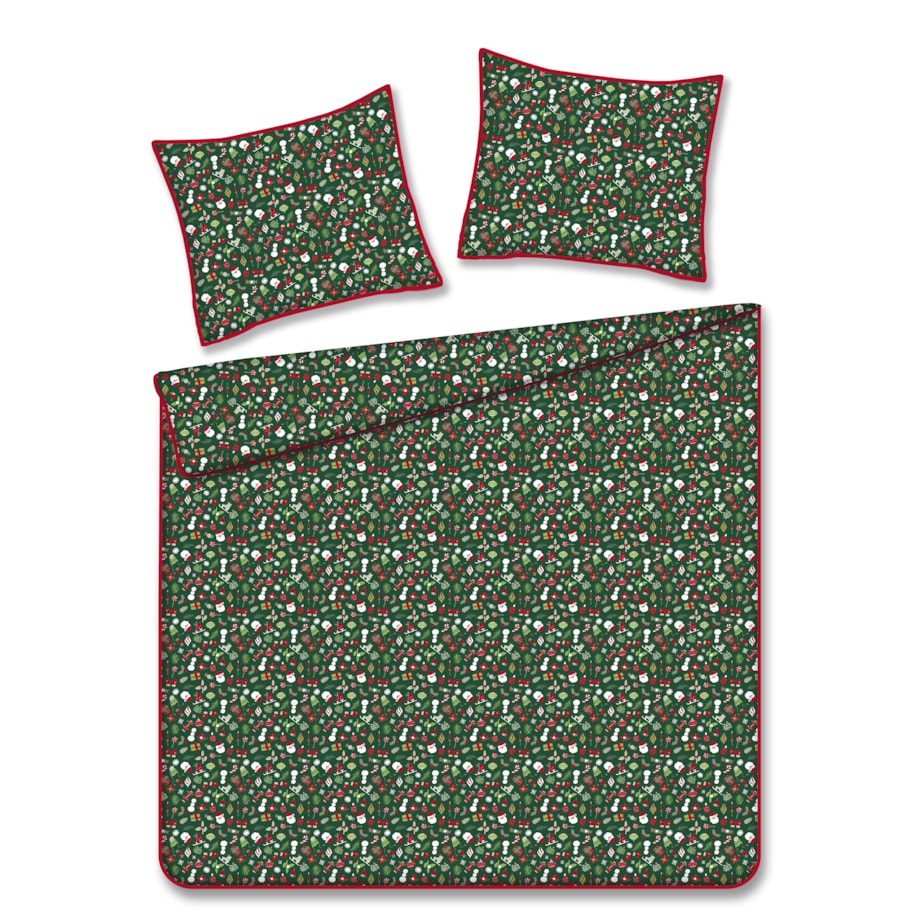 Pościel bawełniana z lamówką Festio 200x220 cm