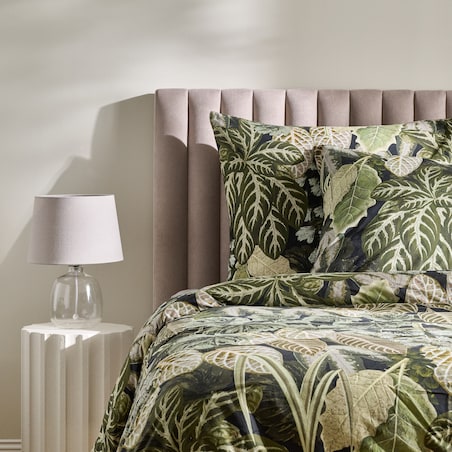 Pościel Bawełniana Coravel 160x200 cm z motywem liściastym