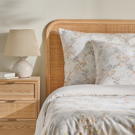 Pościel z bawełny satynowej Carlot 200x220 cm z motywem kwiatowym