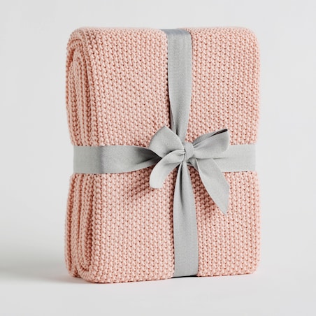 Koc jednokolorowy dzianinowy Zaldar 130x170 cm