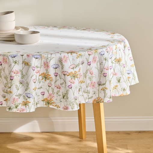 Obrus Drukowany Koperino ø 160 cm z motywem kwiatowym