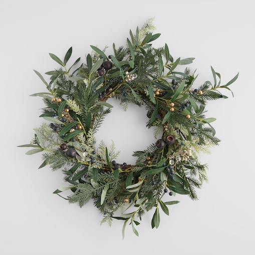 Wianek Blissino z motywem roślinnym