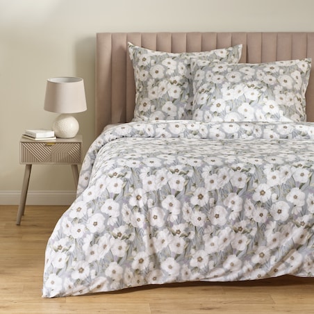 Pościel z bawełny satynowej Emeris 200x220 cm z motywem kwiatowym