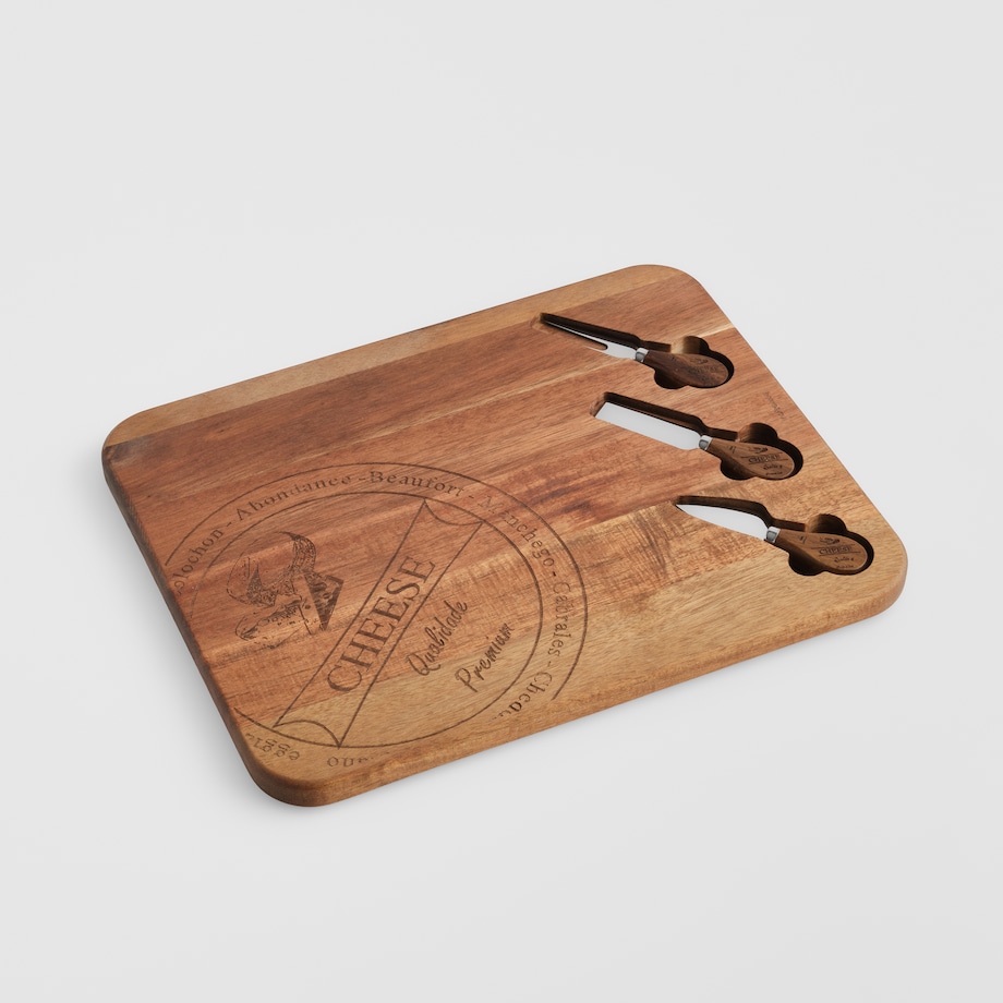 Deska Do Serwowania Servchees z motywem napisów