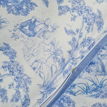 Pościel z bawełny satynowej Evite 200x220 cm z motywem pejzażu