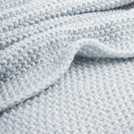 Jednokolorowy koc dzianinowy Zaldaris 130x170 cm