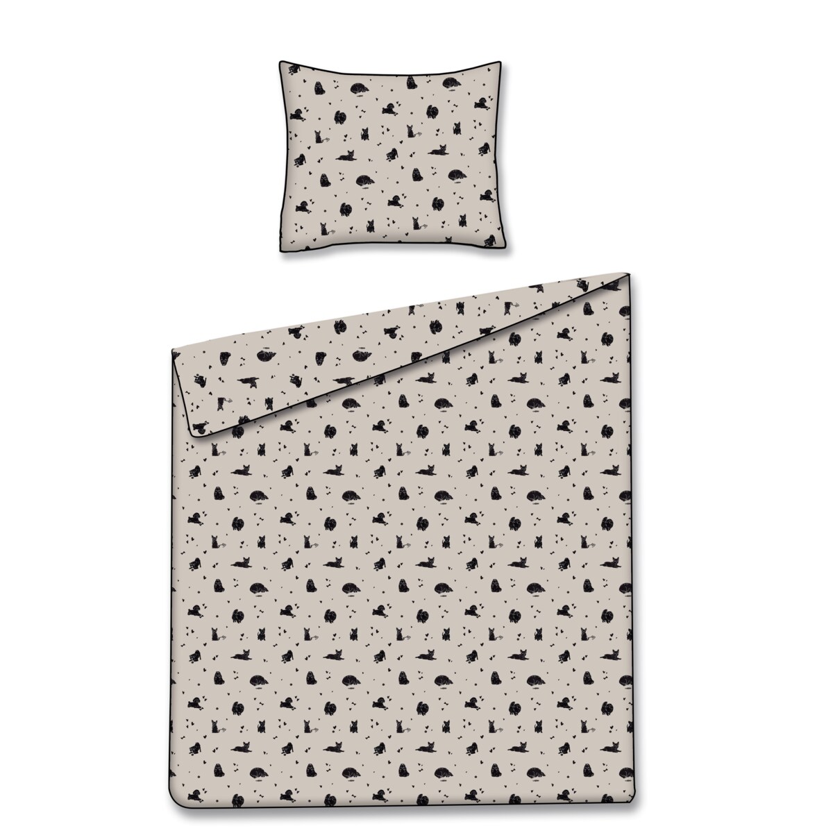 Pościel Bawełniana Fafik 140x200 cm z motywem zwierzęcym