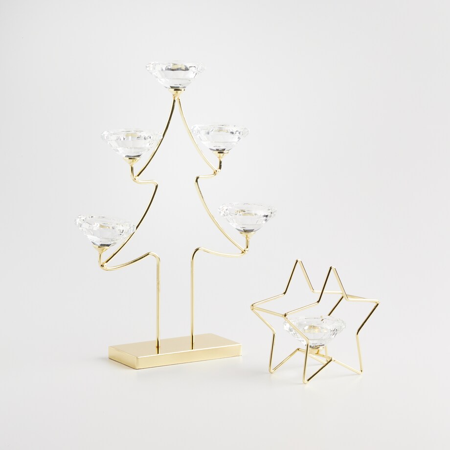 Świecznik Singlestar z motywem gwiazdy