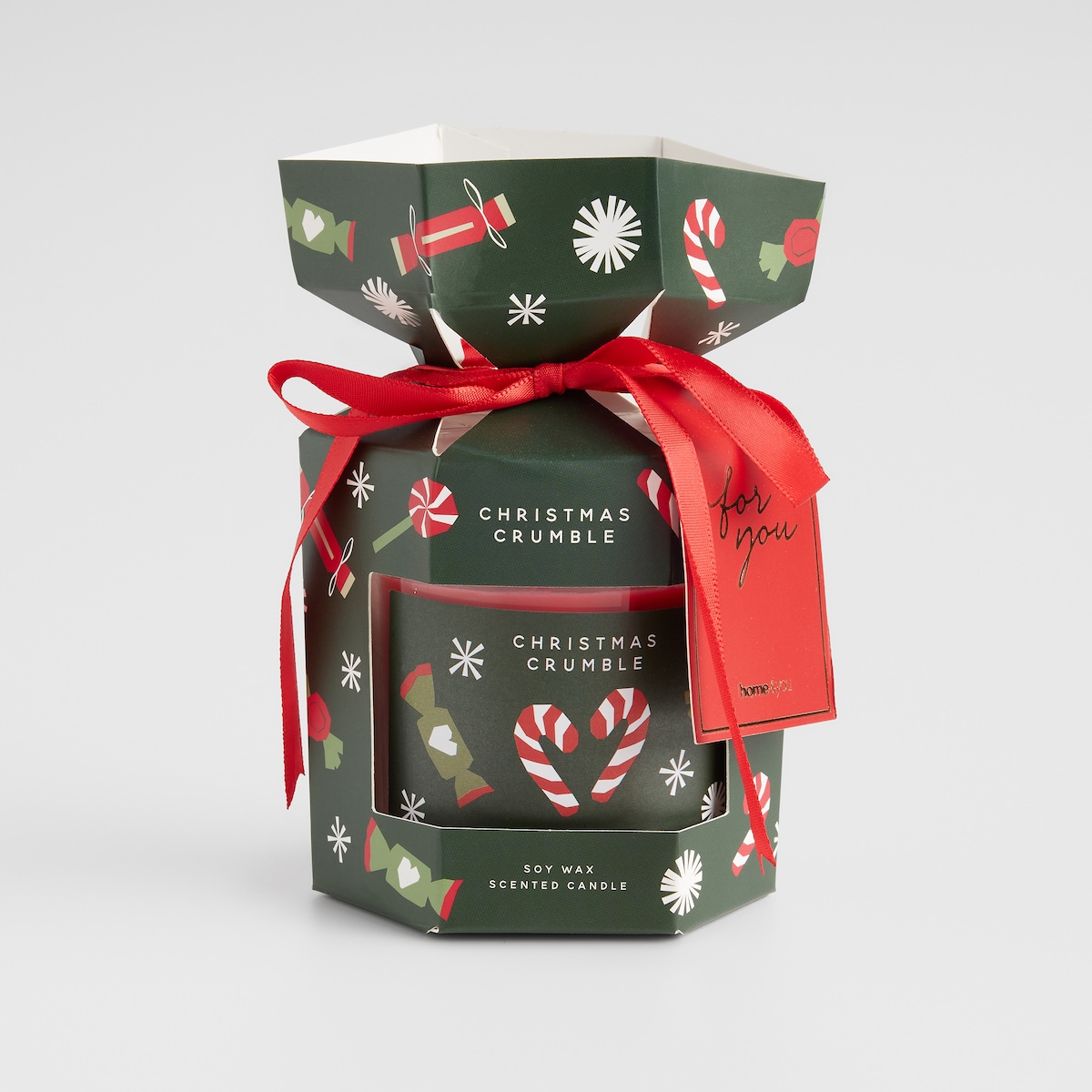 Świeca Zapachowa Festio gift z motywem mikołaja