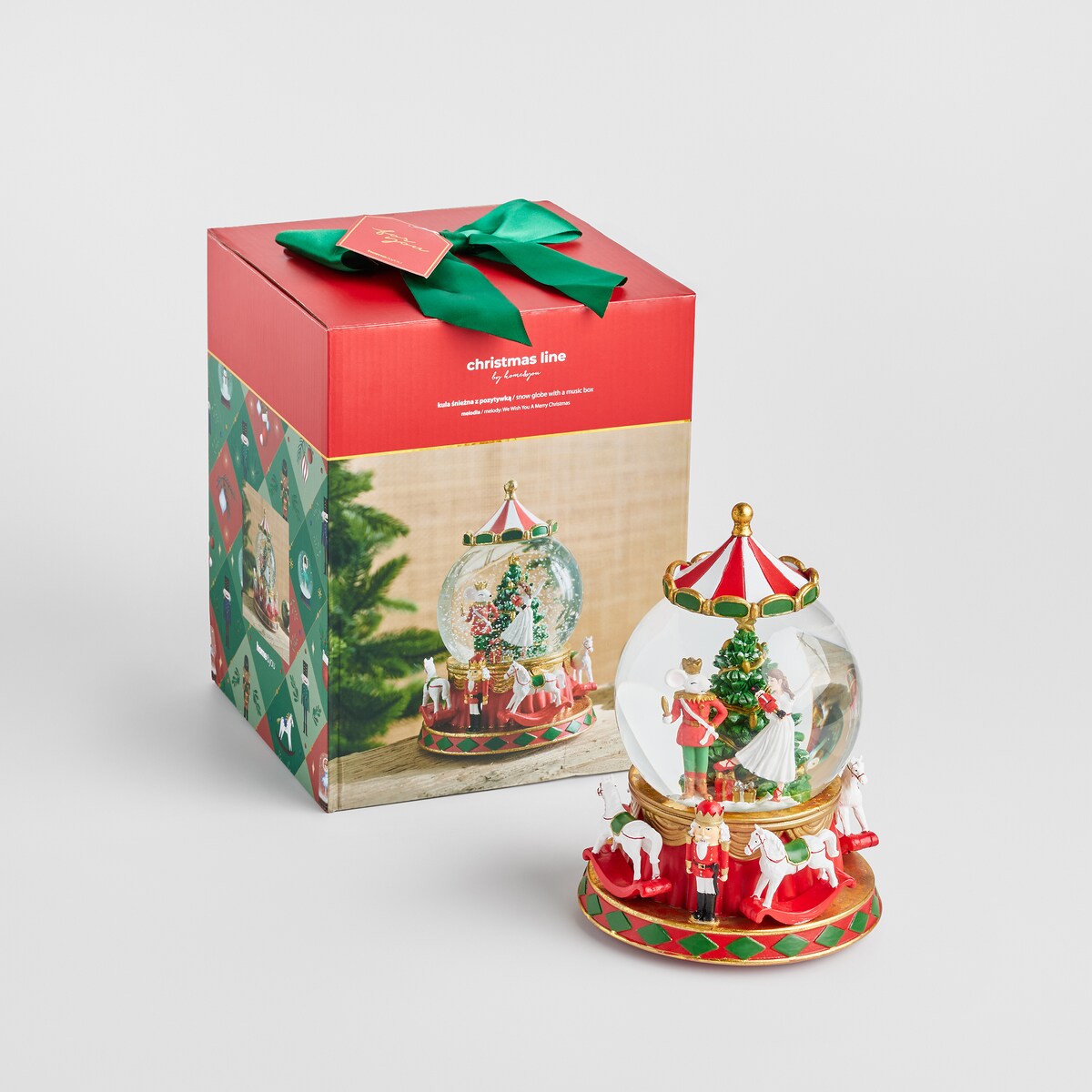 Kula Śnieżna Z Pozytywką Frostis z motywem dziadka do orzechów