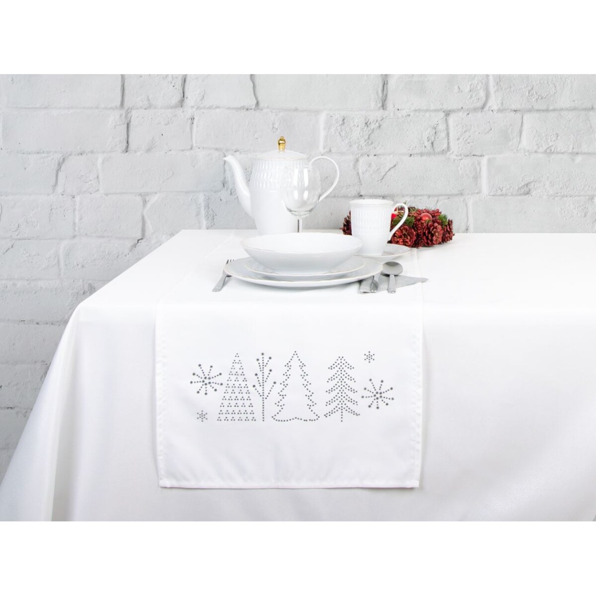 Bieżnik Diamond christmas 40x140 cm