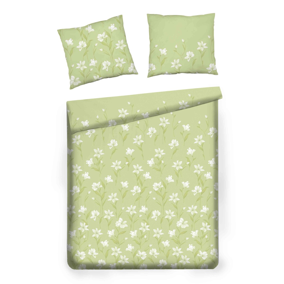 Pościel z bawełny satynowej Senito 160x200 cm z motywem kwiatowym