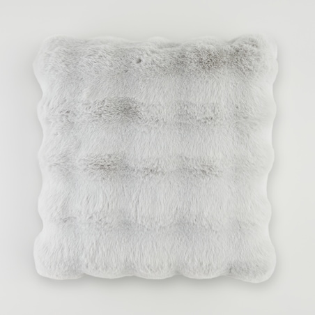 Poszewka Futrzana Bares 45x45 cm w kratę