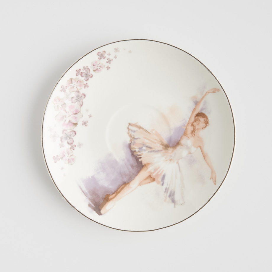 Filiżanka ze spodkiem z baletnicą Natalie