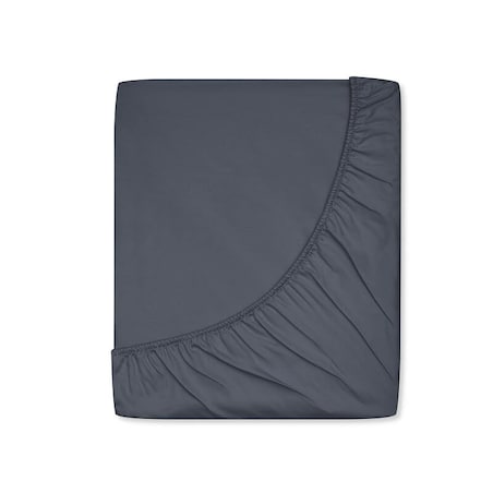 Prześcieradło satynowe z gumką graphite grey 200 x 200 cm