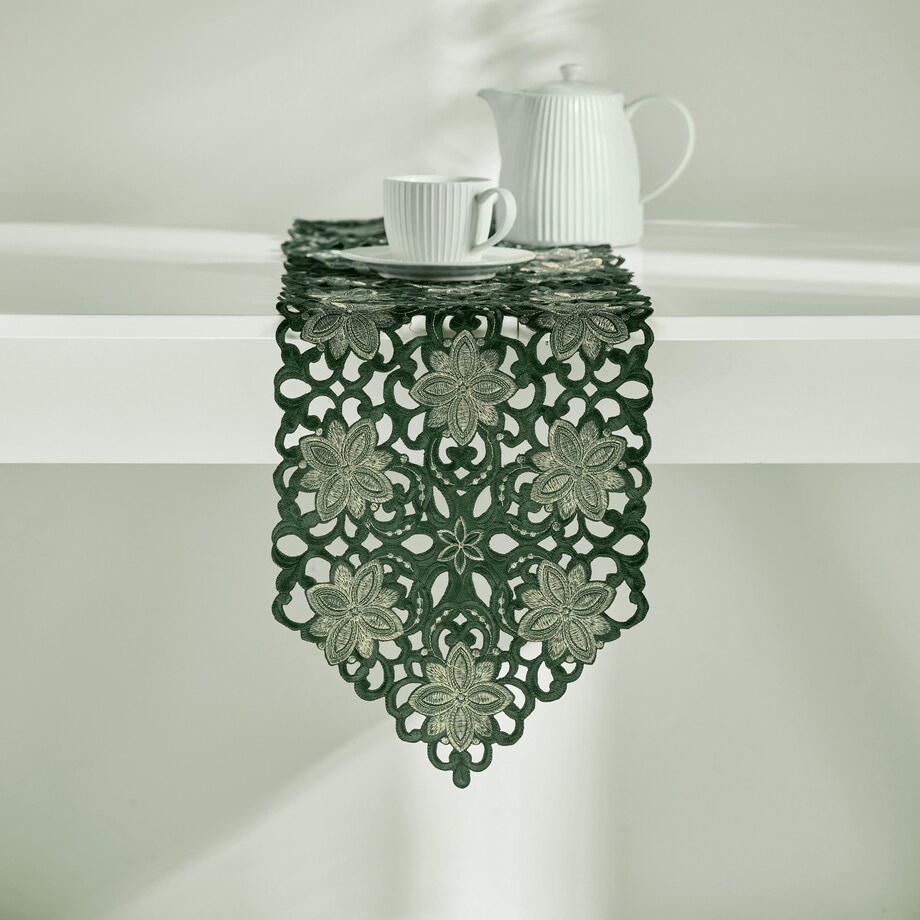 Bieżnik Haftowany Recor 28x174 cm z motywem gwiazdy betlejemskiej