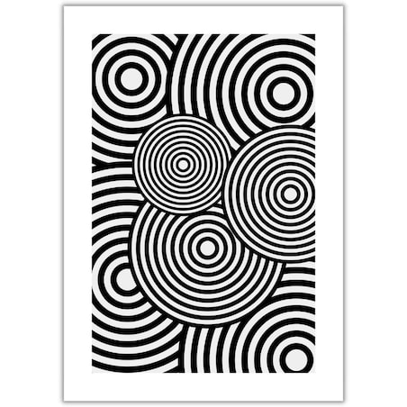 plakat black and white abstract 1 21x30 cm