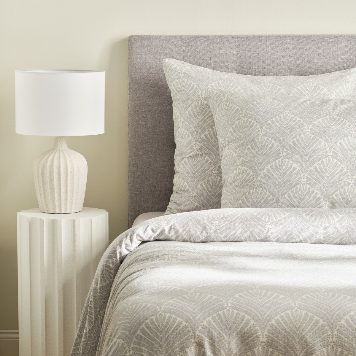 Pościel z bawełny satynowej Dianosa 200x220 cm z motywem liściastym